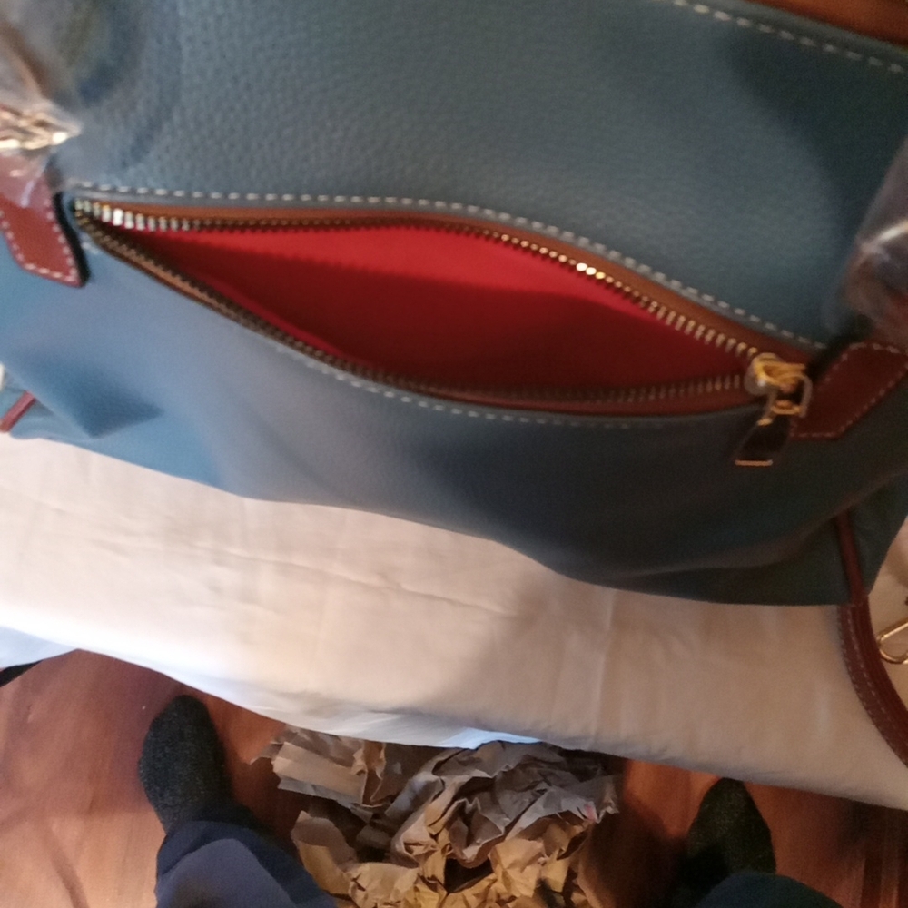 Blue and Brown Women's Handbag - Picture 13 of 13